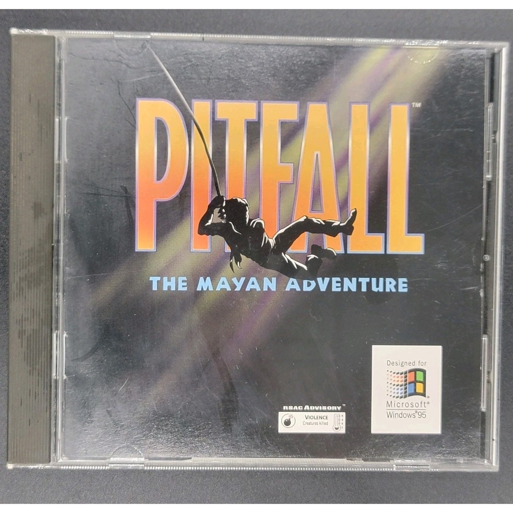Pitfall The Mayan Adventure Windows 95 PC Video Game Retro Activision CD-ROM
